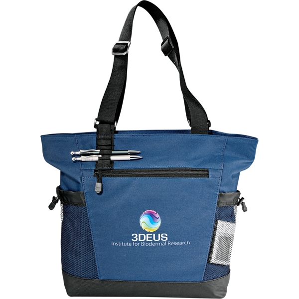 Urban Passage Zippered Travel Business Tote - Urban Passage Zippered Travel Business Tote - Image 8 of 12