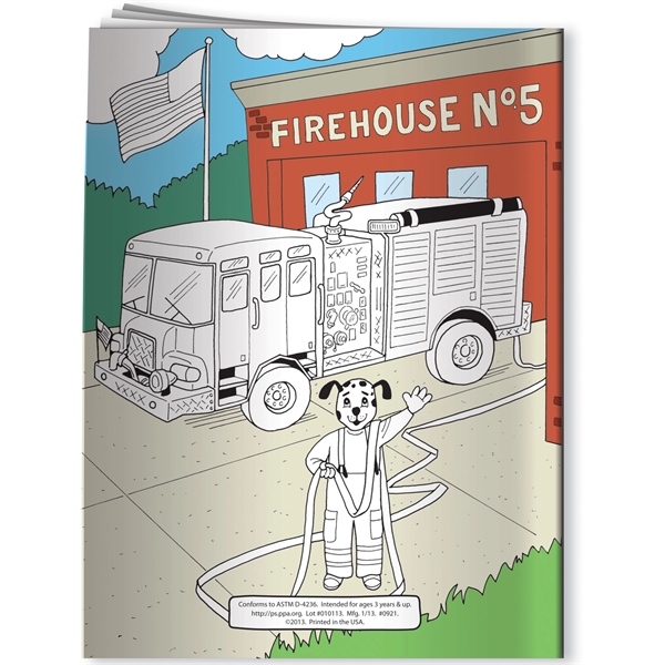 Coloring Book - Flash Teaches Fire Safety - Coloring Book - Flash Teaches Fire Safety - Image 3 of 3