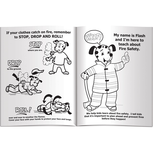 Coloring Book - Flash Teaches Fire Safety - Coloring Book - Flash Teaches Fire Safety - Image 2 of 3