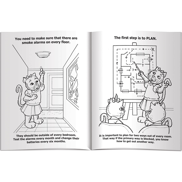 Coloring Book - Escaping Fire Danger - Coloring Book - Escaping Fire Danger - Image 2 of 3