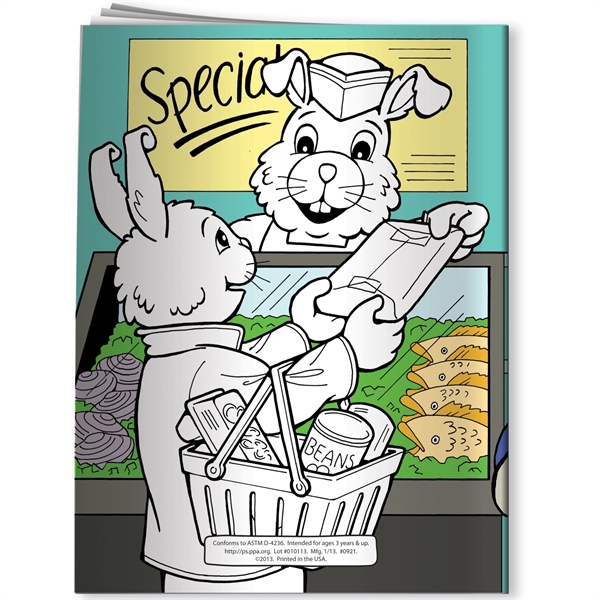 Coloring Book - Healthy Eating - Supermarket - Coloring Book - Healthy Eating - Supermarket - Image 2 of 2