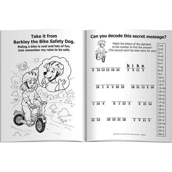 Coloring Book - Bicycle Safety - Coloring Book - Bicycle Safety - Image 2 of 5