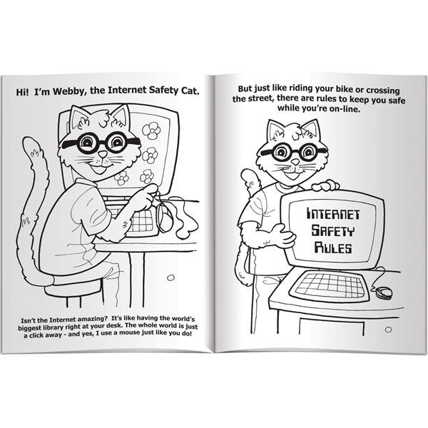 Coloring Book - Internet Safety - Coloring Book - Internet Safety - Image 2 of 3