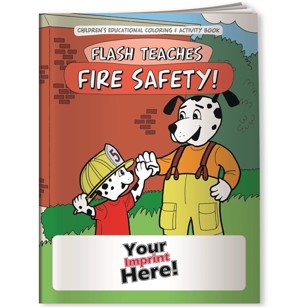 Custom Coloring Book - Flash Teaches Fire Safety