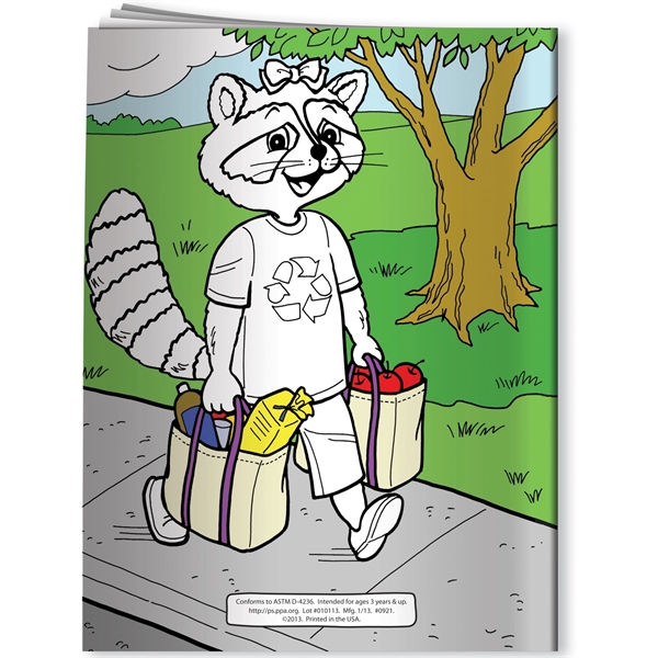 Coloring Book - Rocky the Recycling Raccoon - Coloring Book - Rocky the Recycling Raccoon - Image 3 of 3