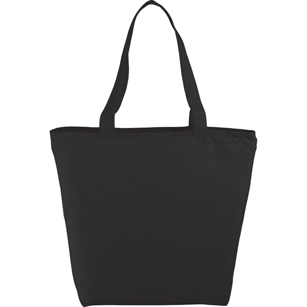 Maine 8oz Cotton Canvas Zippered Tote - Maine 8oz Cotton Canvas Zippered Tote - Image 4 of 18