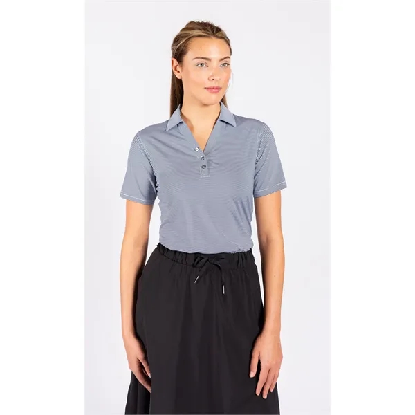 OOBE Women's Charley Striped Performance Polo