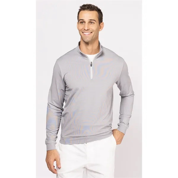 OOBE Men's Durant Striped Quarter Zip Pullover