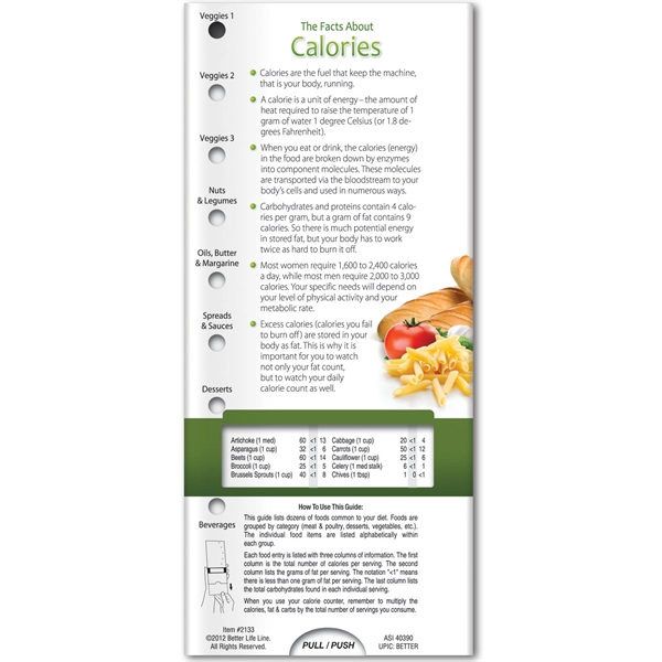 Pocket Slider™ - Calculating Carbs - Pocket Slider™ - Calculating Carbs - Image 2 of 2