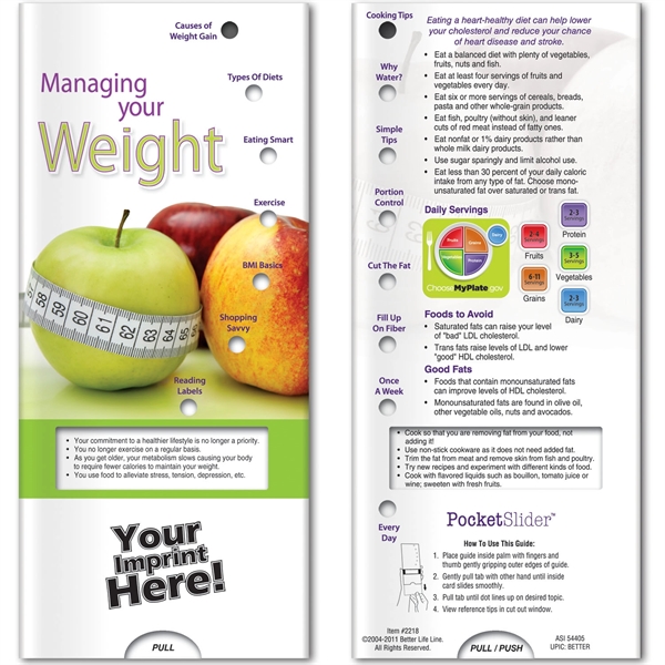 Pocket Slider™ - Managing Your Weight - Pocket Slider™ - Managing Your Weight - Image 0 of 2