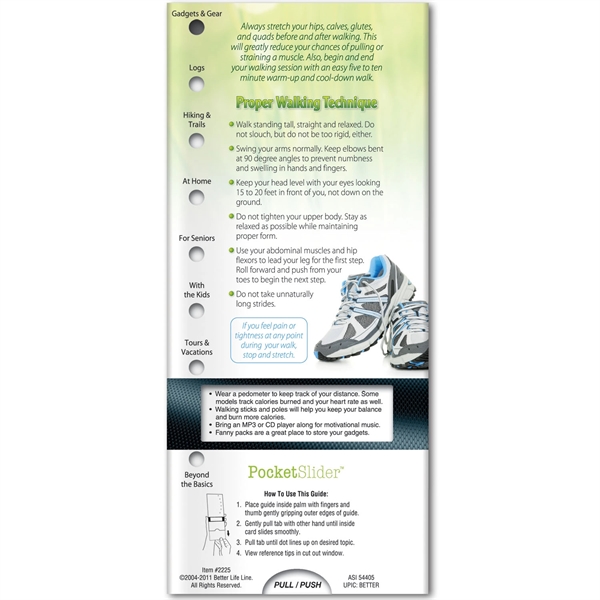 Pocket Slider™ - Walking For Your Health - Pocket Slider™ - Walking For Your Health - Image 2 of 2