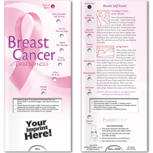 Pocket Slider™ - Breast Cancer Awareness - Pocket Slider™ - Breast Cancer Awareness - Image 0 of 5