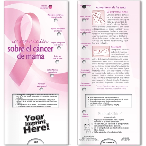 Pocket Slider™ - Breast Cancer Awareness - Pocket Slider™ - Breast Cancer Awareness - Image 3 of 5