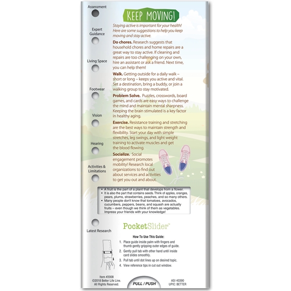 Pocket Slider™ - Health & Mobility - Tips for Seniors - Pocket Slider™ - Health & Mobility - Tips for Seniors - Image 2 of 2