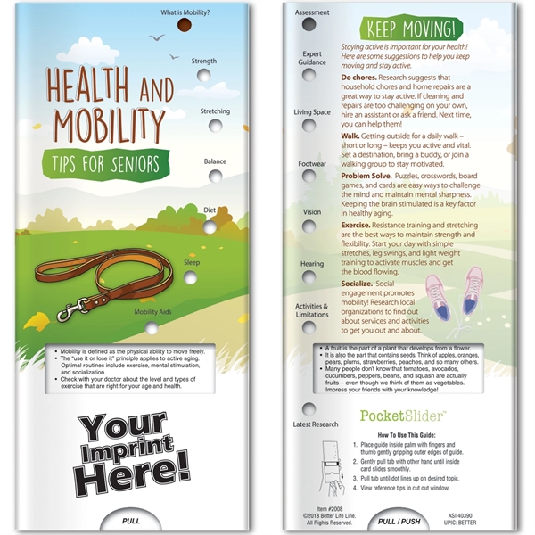 Pocket Slider™ - Health & Mobility - Tips for Seniors - Pocket Slider™ - Health & Mobility - Tips for Seniors - Image 0 of 2