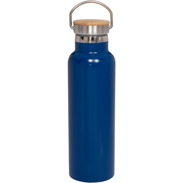 20 oz. Vacuum Bottle With Bamboo Lid - 20 oz. Vacuum Bottle With Bamboo Lid - Image 2 of 4