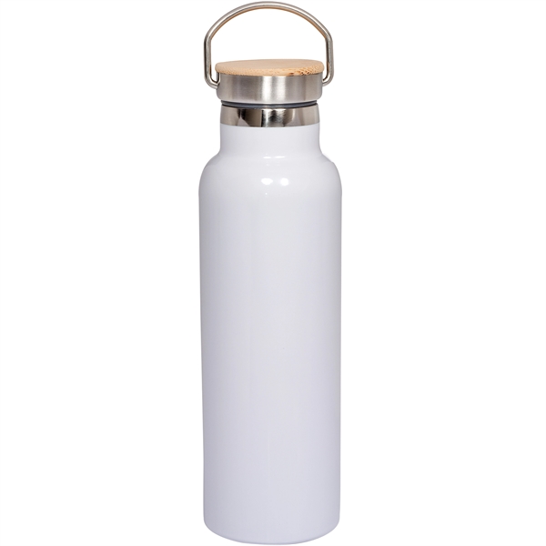 20 oz. Vacuum Bottle With Bamboo Lid - 20 oz. Vacuum Bottle With Bamboo Lid - Image 4 of 4