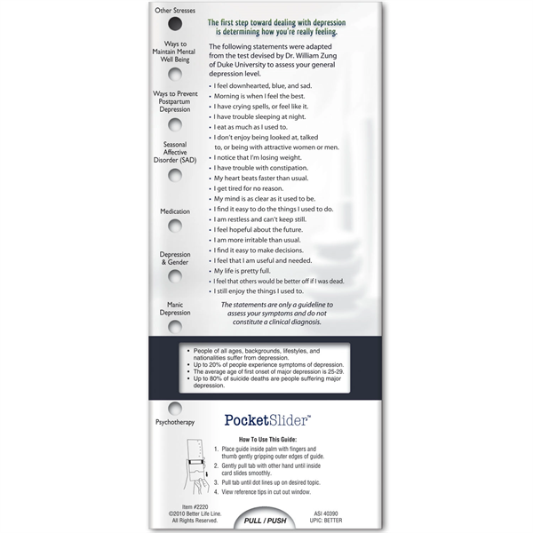 Pocket Slider™ - Mental Wellness - Pocket Slider™ - Mental Wellness - Image 2 of 2