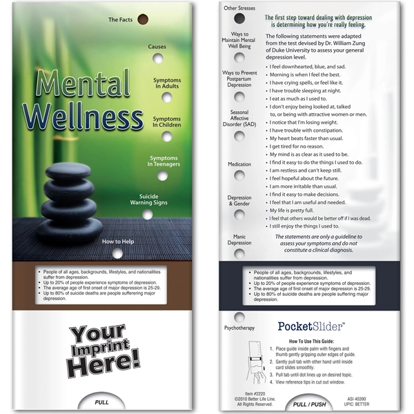 Pocket Slider™ - Mental Wellness - Pocket Slider™ - Mental Wellness - Image 0 of 2