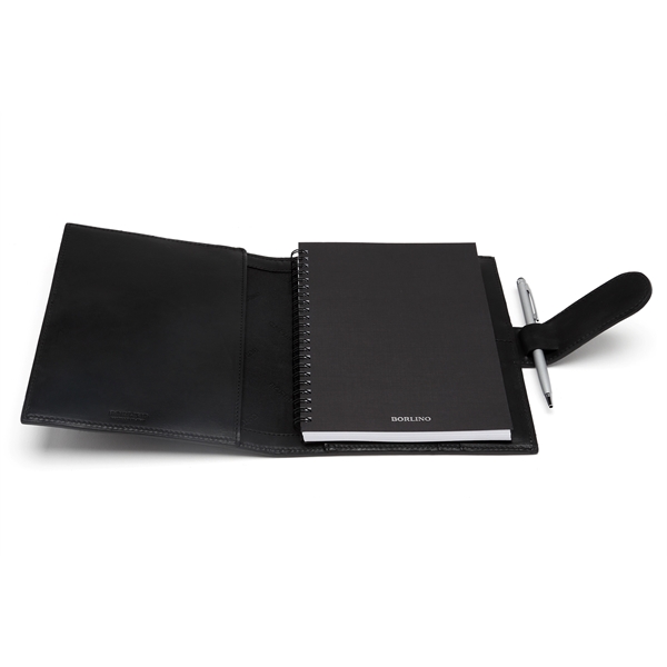 Handmade Medium Size Padfolio - Onyx Black - Handmade Medium Size Padfolio - Onyx Black - Image 2 of 7