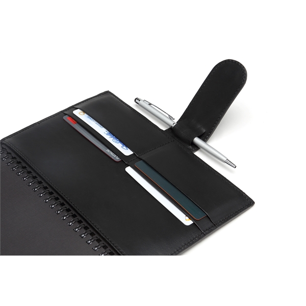 Handmade Medium Size Padfolio - Onyx Black - Handmade Medium Size Padfolio - Onyx Black - Image 4 of 7