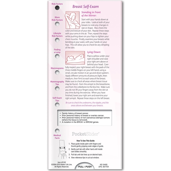 Custom Pocket Slider™ - Breast Cancer Awareness