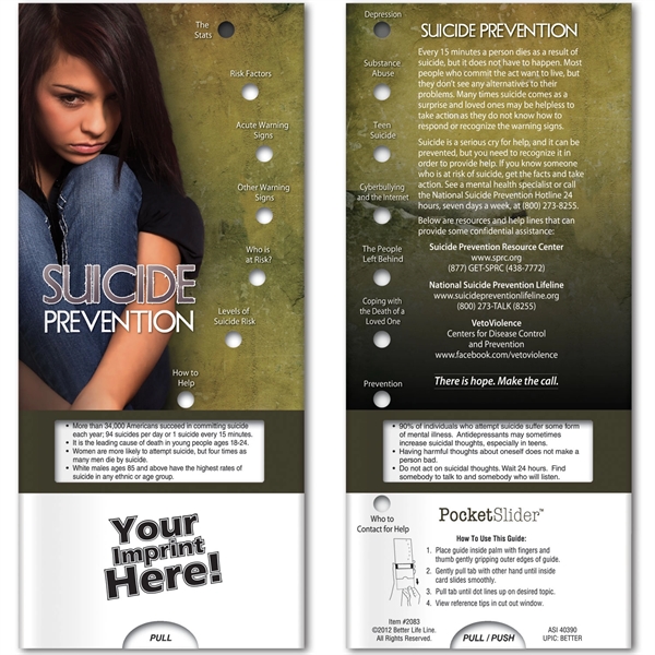 Pocket Slider™ - Suicide Prevention