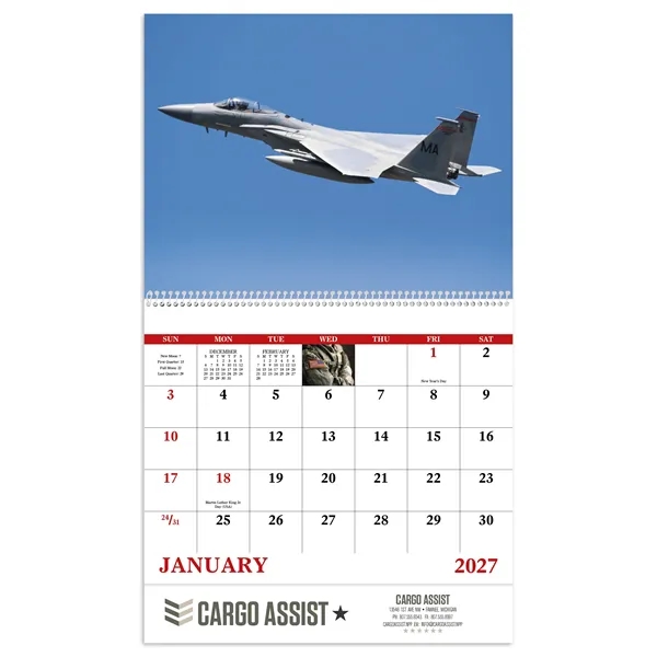 Good Value™ American Armed Forces - Spiral Calendar