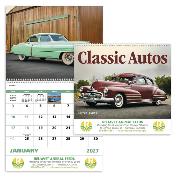 Good Value™ Classic Autos - Spiral Calendar