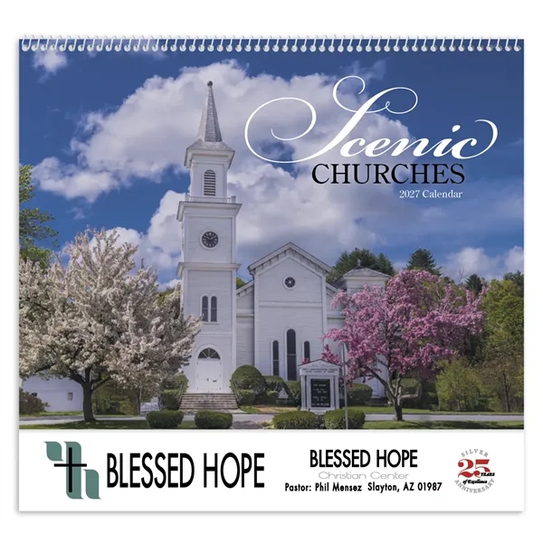 Good Value™ Scenic Churches - Spiral Calendar
