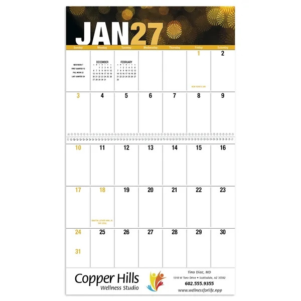 Good Value™ Seasonal Expressions Big Block Calendar