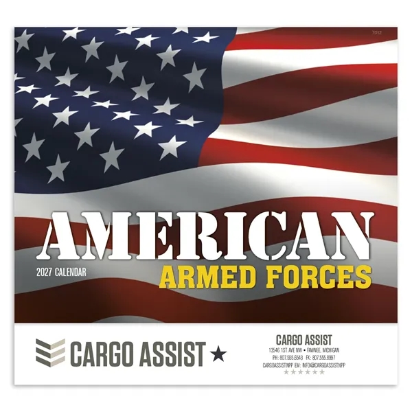 Good Value™ American Armed Forces - Stapled Calendar