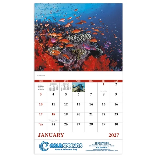 Good Value™ Ocean Glory - Stapled Calendar