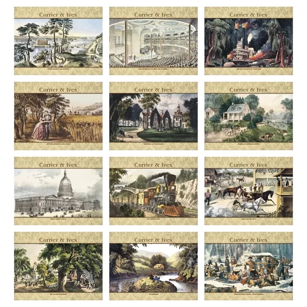 Good Value™ Currier & Ives - Stapled Calendar