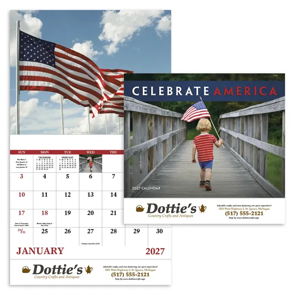 Good Value™ Celebrate America - Stapled Calendar