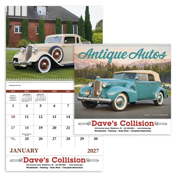 Good Value™ Antique Autos - Spiral Calendar