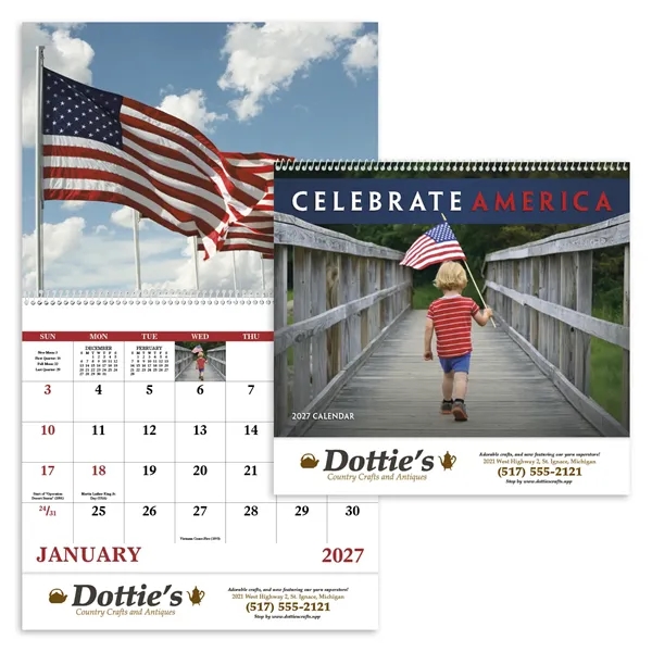 Good Value™ Celebrate America - Spiral Calendar