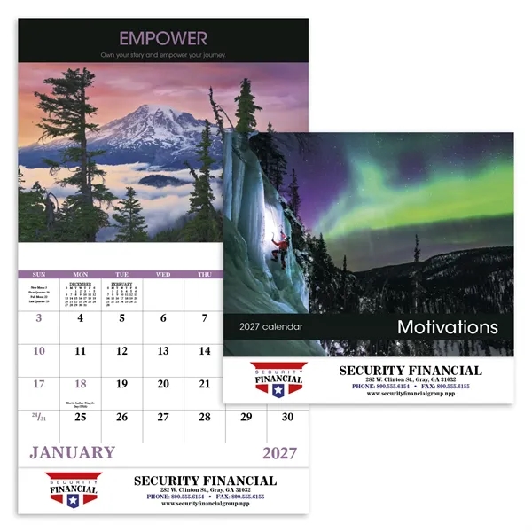 Good Value™ Motivations - Stapled Calendar