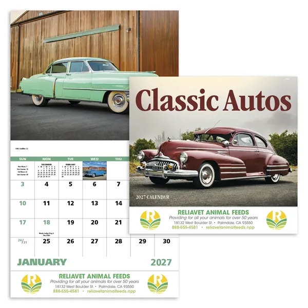 Good Value™ Classic Autos - Stapled Calendar