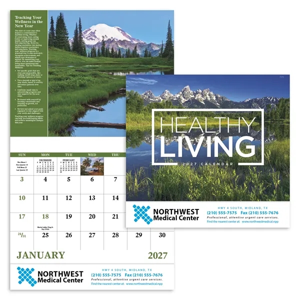 Good Value™ Healthy Living - Stapled Calendar