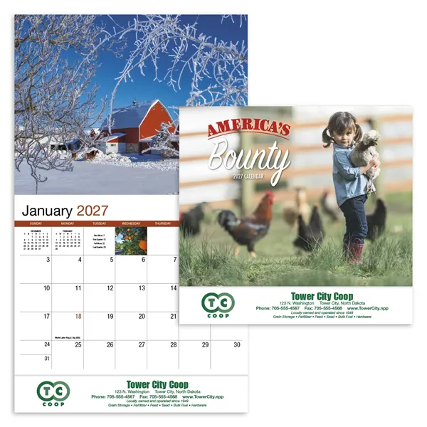 Products America's Bounty Appointment Calendar - Stapled