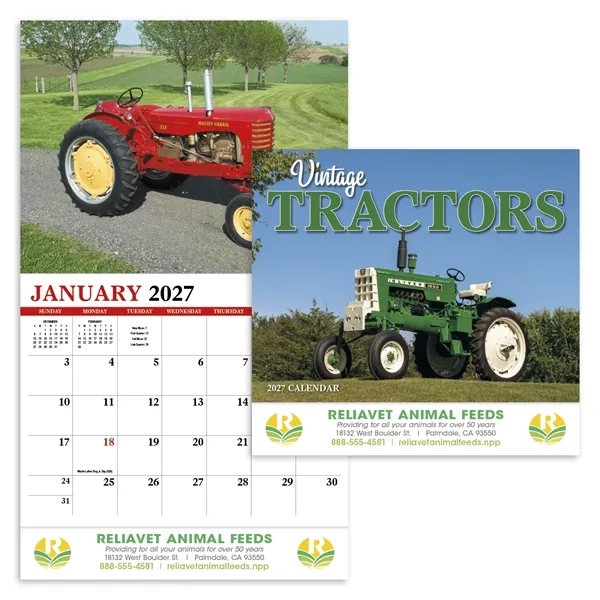 Products Vintage Tractors Appointment Calendar - Stapled