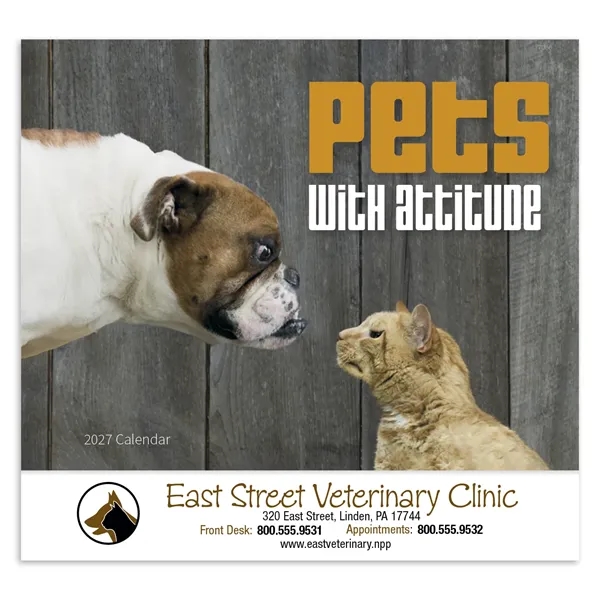 Good Value™ Pets with Attitude - Stapled Calendar