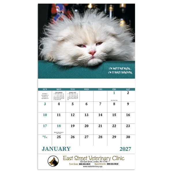 Good Value™ Pets with Attitude - Stapled Calendar