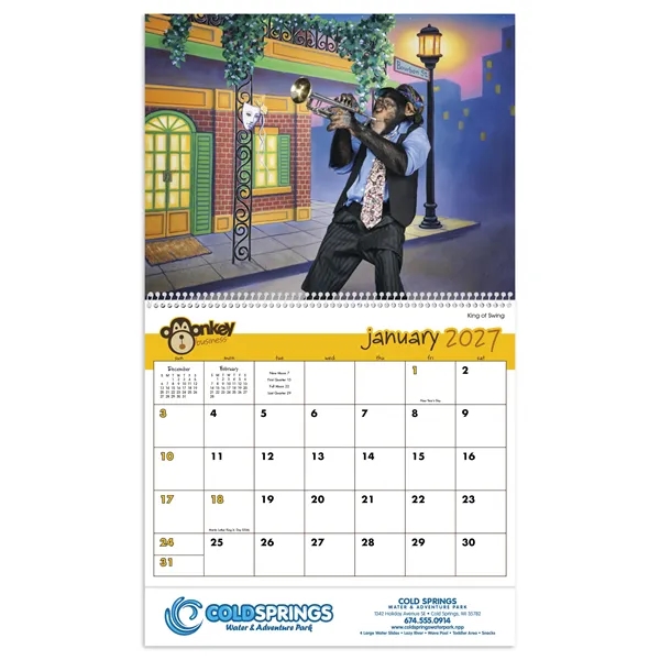 Triumph® Calendars Monkey Business Calendar