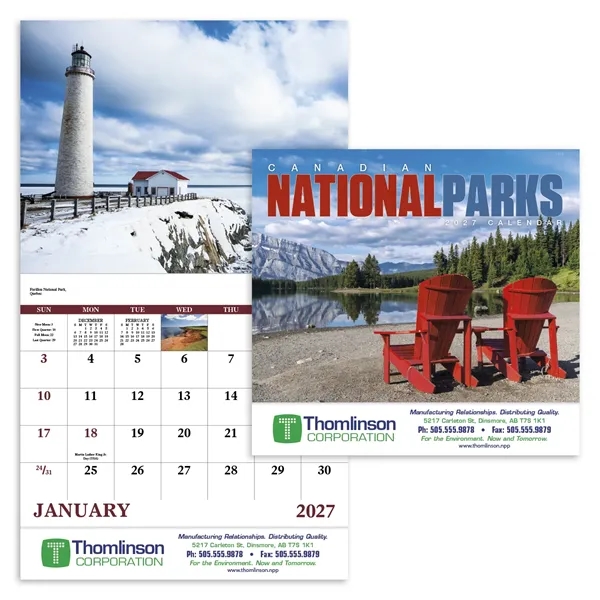 Custom Good Value™ Canadian National Parks - Stapled Calendar