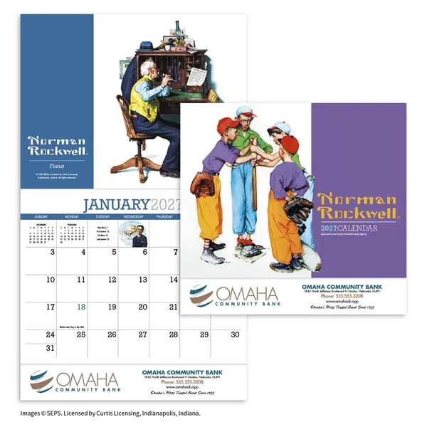 Products Norman Rockwell Appointment Calendar - Stapled