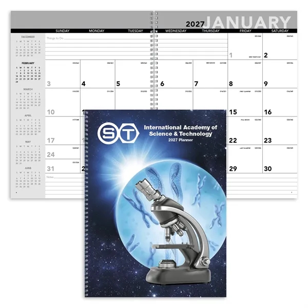 Custom Triumph® Calendars Standard Year Desk Planner with Custom...