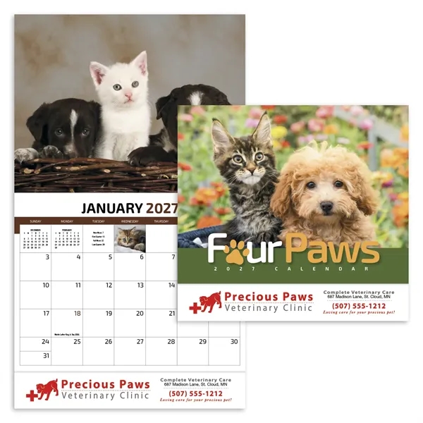 Products Four Paws Appointment Calendar - Stapled