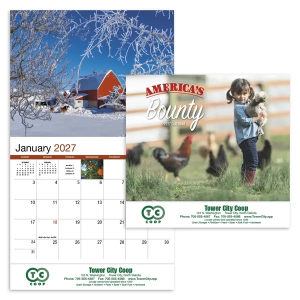 Products America's Bounty Appointment Calendar - Stapled